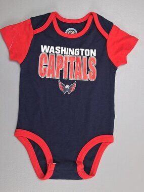 NHL Washington Capitals Infant Short Sleeve Bodysuit — 6-9M